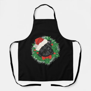 Delantal Impresionante camiseta de Navidades Pug