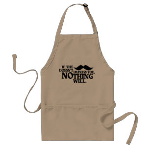 Delantal impresionante del bigote - elija el