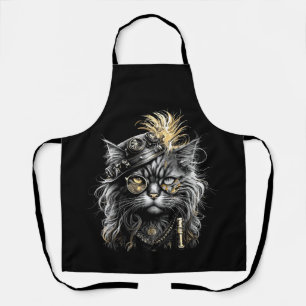 Delantal Impresionante gato steampunk