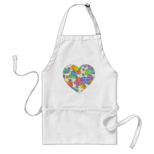 Delantal Impresionante Pastel Valentine Hearts