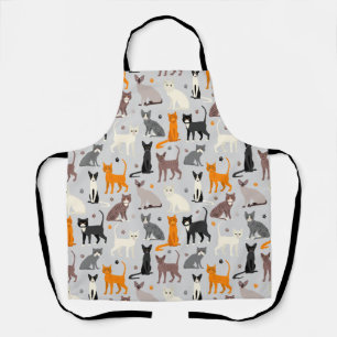 Delantal Impresiones de gatos y pintas
