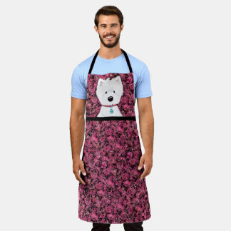 Delantal Impresiones Floral Westie Apron