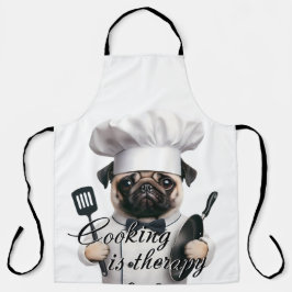 Delantal Imprimir la cocina de Apron es terapia
