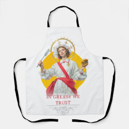 Delantal In Grease We Trust. Saint of the Kitchen 