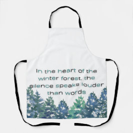 Delantal In The Heart Of The Winter Forest 