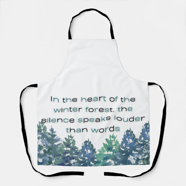 Delantal In The Heart Of The Winter Forest  (Anverso)