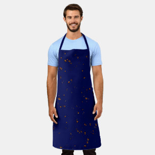 Delantal Incendios Superponen Tu Foto BBQ Azules