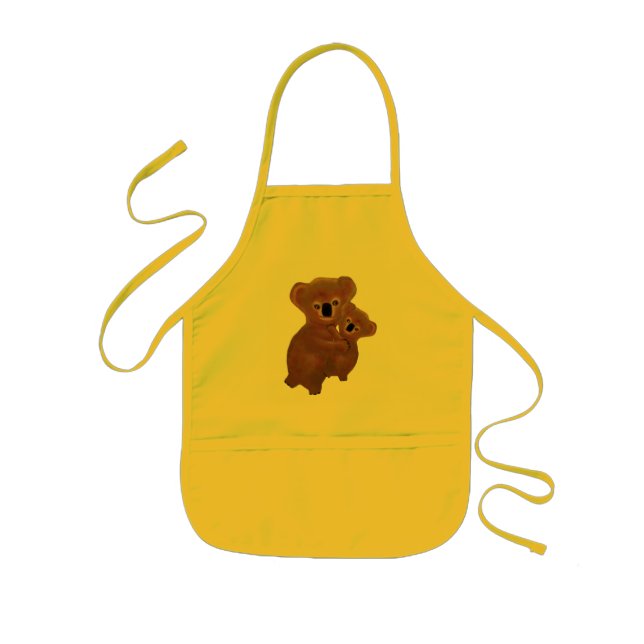 Delantal Infantil Abrazos de la koala (Frente)