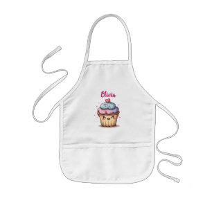 Delantal Infantil Adorable Cupcake Kawaii