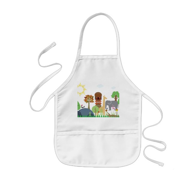 Delantal Infantil África - Animales (Frente)