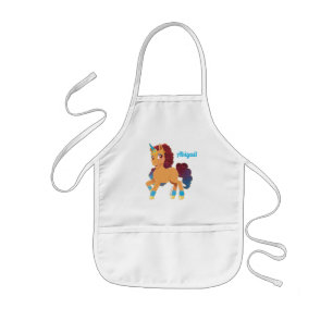 Delantal Infantil Afro Unicornio   Pranza Divina