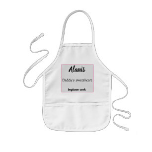 Delantal Infantil Alanis querida del papá cocinero principiante