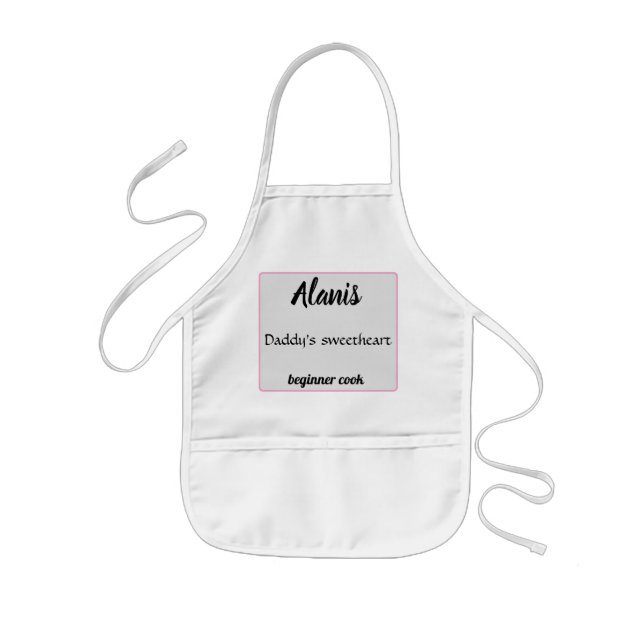 Delantal Infantil Alanis querida del papá cocinero principiante (Frente)