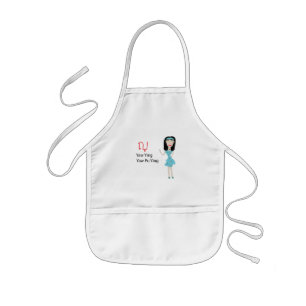Delantal Infantil Alfabeto tailandés Yor Ying Apron