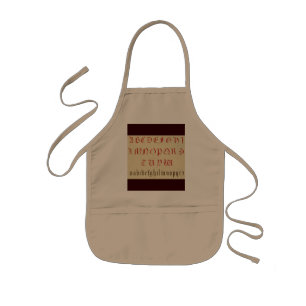 Delantal Infantil Alphabet Apron