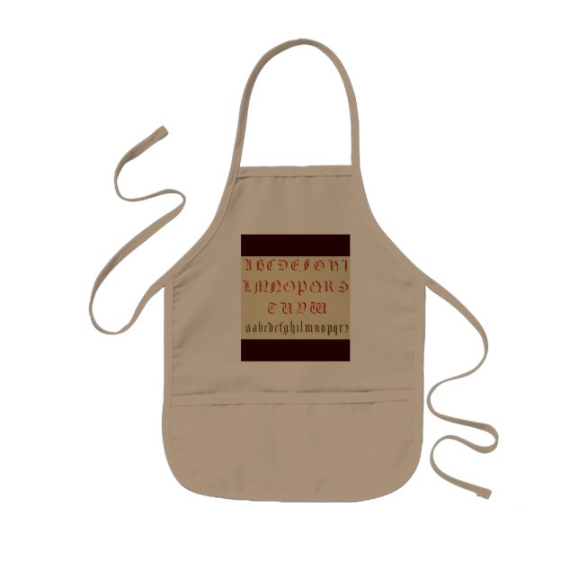 Delantal Infantil Alphabet Apron (Frente)
