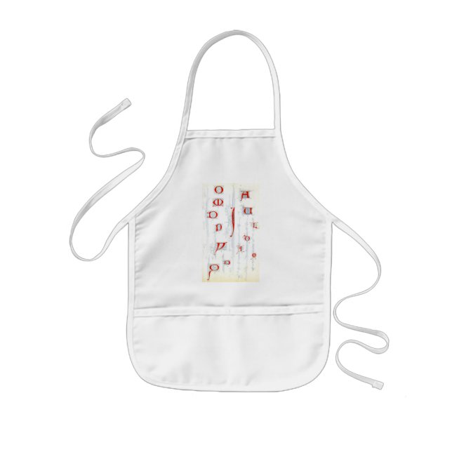 Delantal Infantil Alphabet Apron (Frente)