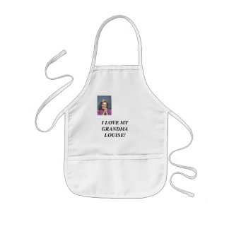 Delantal Infantil AMO A MI ABUELA LOUISE… - Modificado para