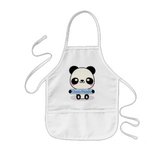 Delantal Infantil Amo la panda