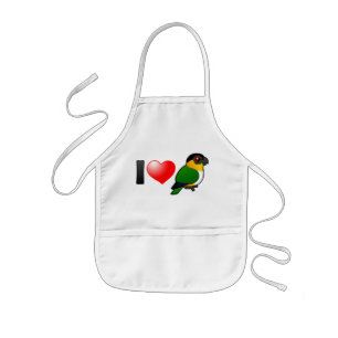 Delantal Infantil Amo loros de cabeza negra