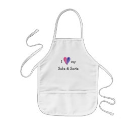 Delantal Infantil Amo mi Saba y Savta Apron