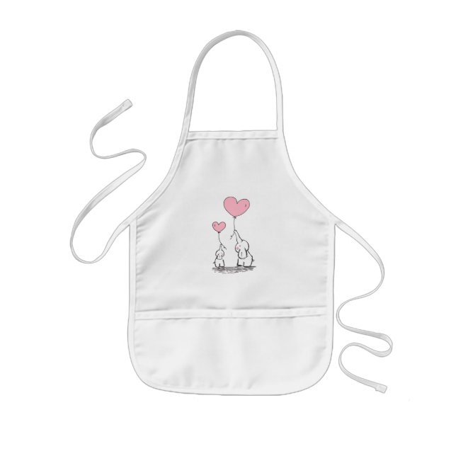 Delantal Infantil Amor elefante (Frente)