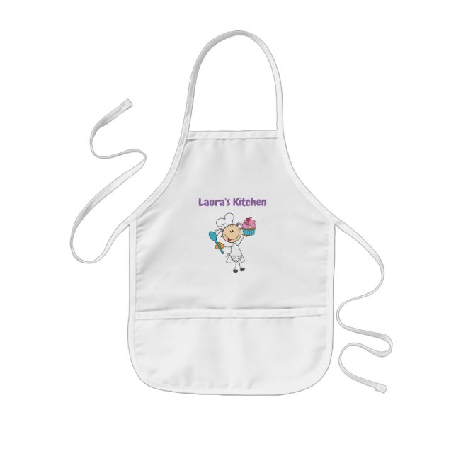 Delantal Infantil Añadir un nombre a Apron infantil personalizado (Frente)