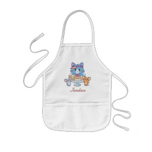 Delantal Infantil Anime Tom, Jerry y la sala de postres Tuffy