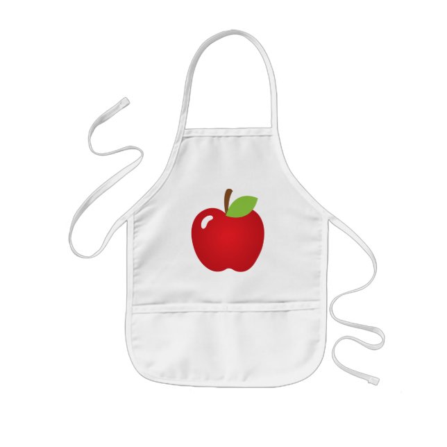 Delantal Infantil Apple rojo (Frente)