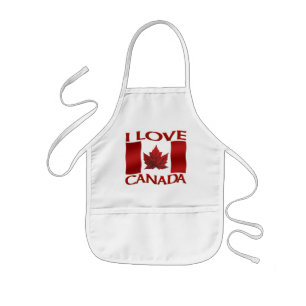 Delantal Infantil Apron Apron Kid's I Love Canada Apron