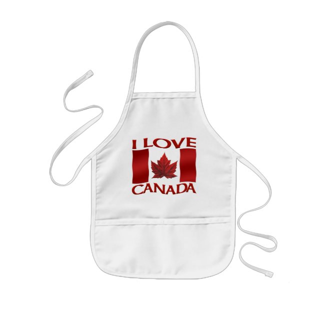 Delantal Infantil Apron Apron Kid's I Love Canada Apron (Frente)