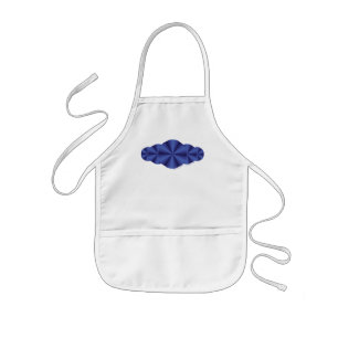 Delantal Infantil Apron azul de ilusión óptica