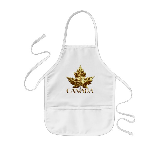 Delantal Infantil Apron Canada Souvenir de niños con recuerdos de Ba (Frente)