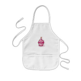 Delantal Infantil Apron Cupcake Rosa