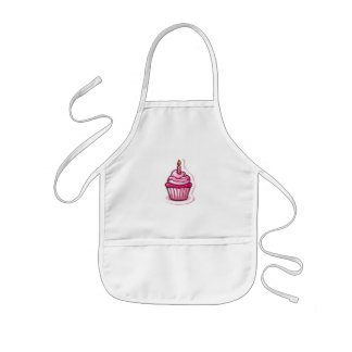 Delantal Infantil Apron Cupcake Rosa