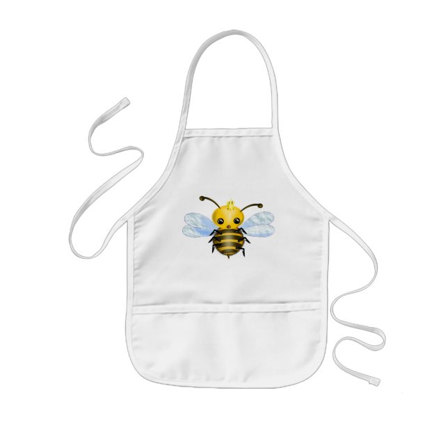 Delantal Infantil Apron de bebe reina de abejas - Pintura (Frente)