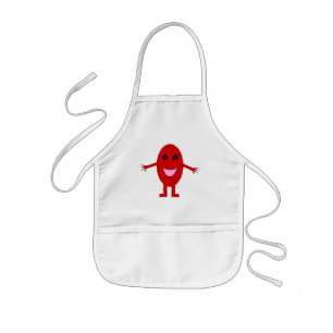 Delantal Infantil Apron de cocina de niños de uva roja feliz