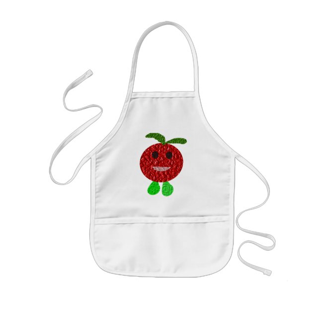 Delantal Infantil Apron de cocina feliz para tomates (Frente)