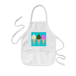 Delantal Infantil Apron de crema de hielo infantil