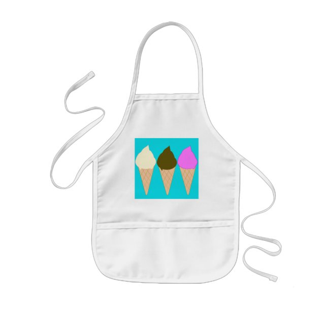 Delantal Infantil Apron de crema de hielo infantil (Frente)