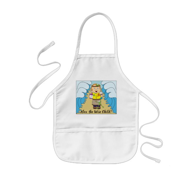 Delantal Infantil Apron de "El niño sabio" (Frente)