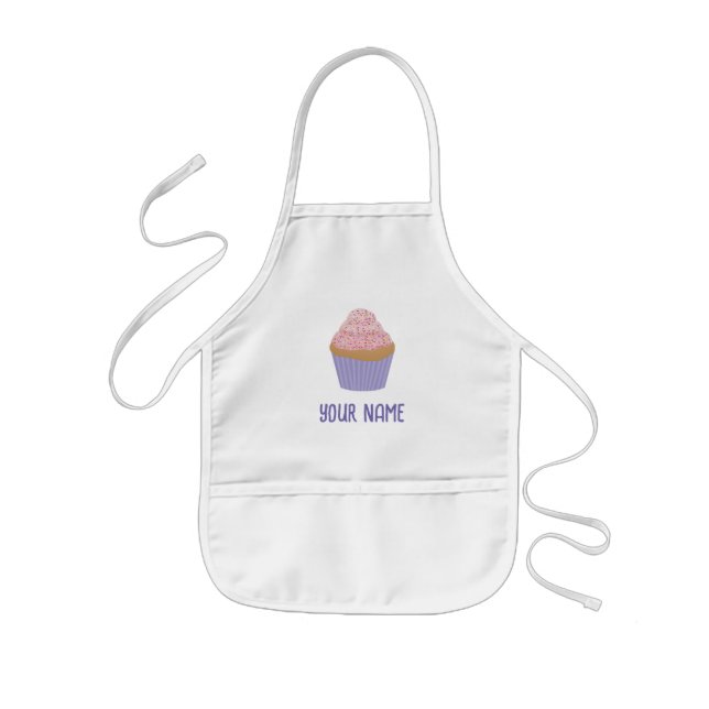 Delantal Infantil Apron de horneado infantil personalizado con tarta (Frente)