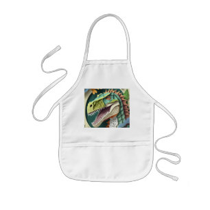 Delantal Infantil Apron de los dinosaurios de los niños