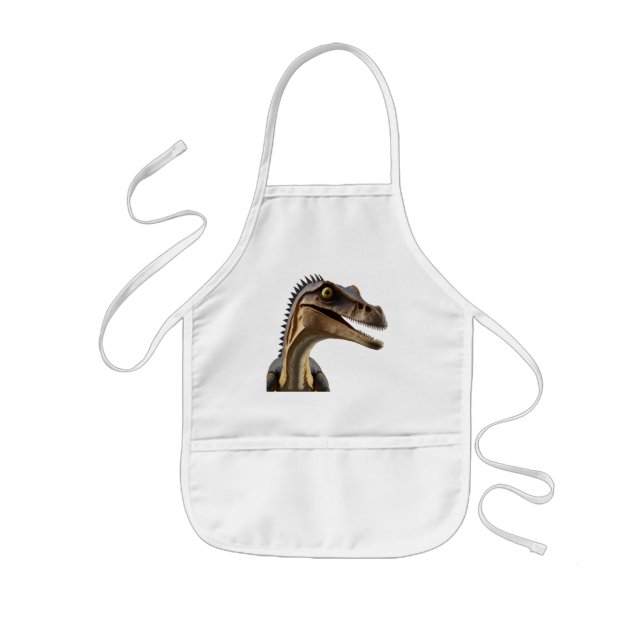 Delantal Infantil Apron de los dinosaurios de los niños (Frente)