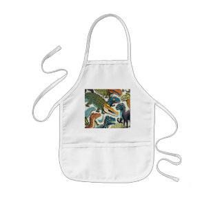 Delantal Infantil Apron de los dinosaurios de los niños