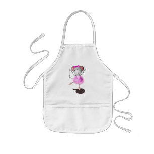 Delantal Infantil Apron de los niños Ballerina Mouse