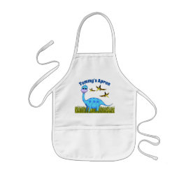 Delantal Infantil Apron de los niños de Dinosaur