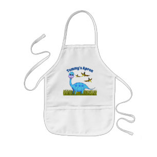 Delantal Infantil Apron de los niños de Dinosaur