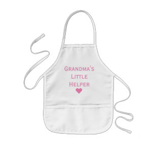 Delantal Infantil Apron de los niños pequeños ayudantes de la abuela
