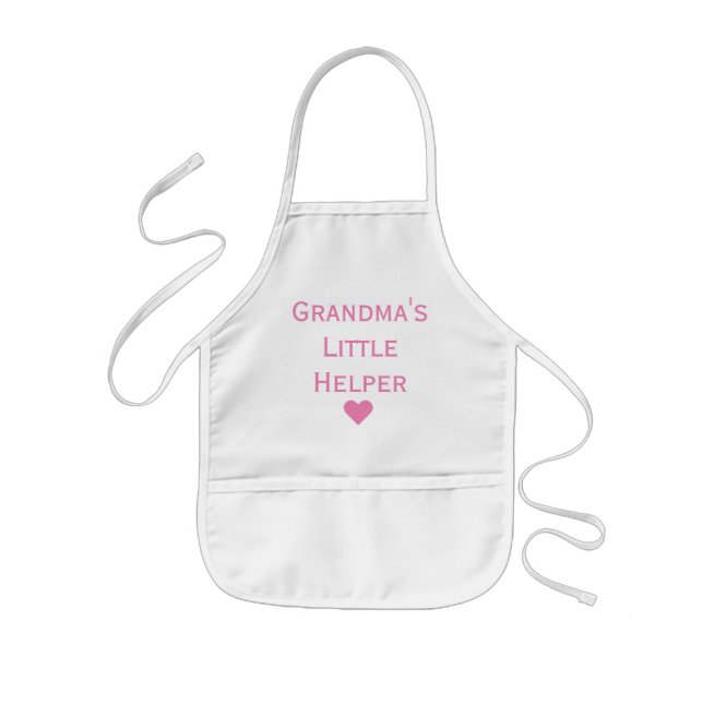 Delantal Infantil Apron de los niños pequeños ayudantes de la abuela (Frente)